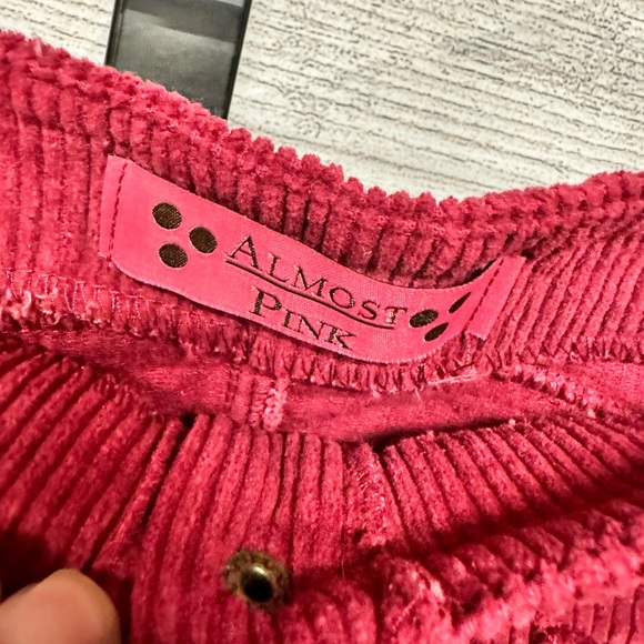 Almost Pink Corduroy Skirt - Picture 2 of 4